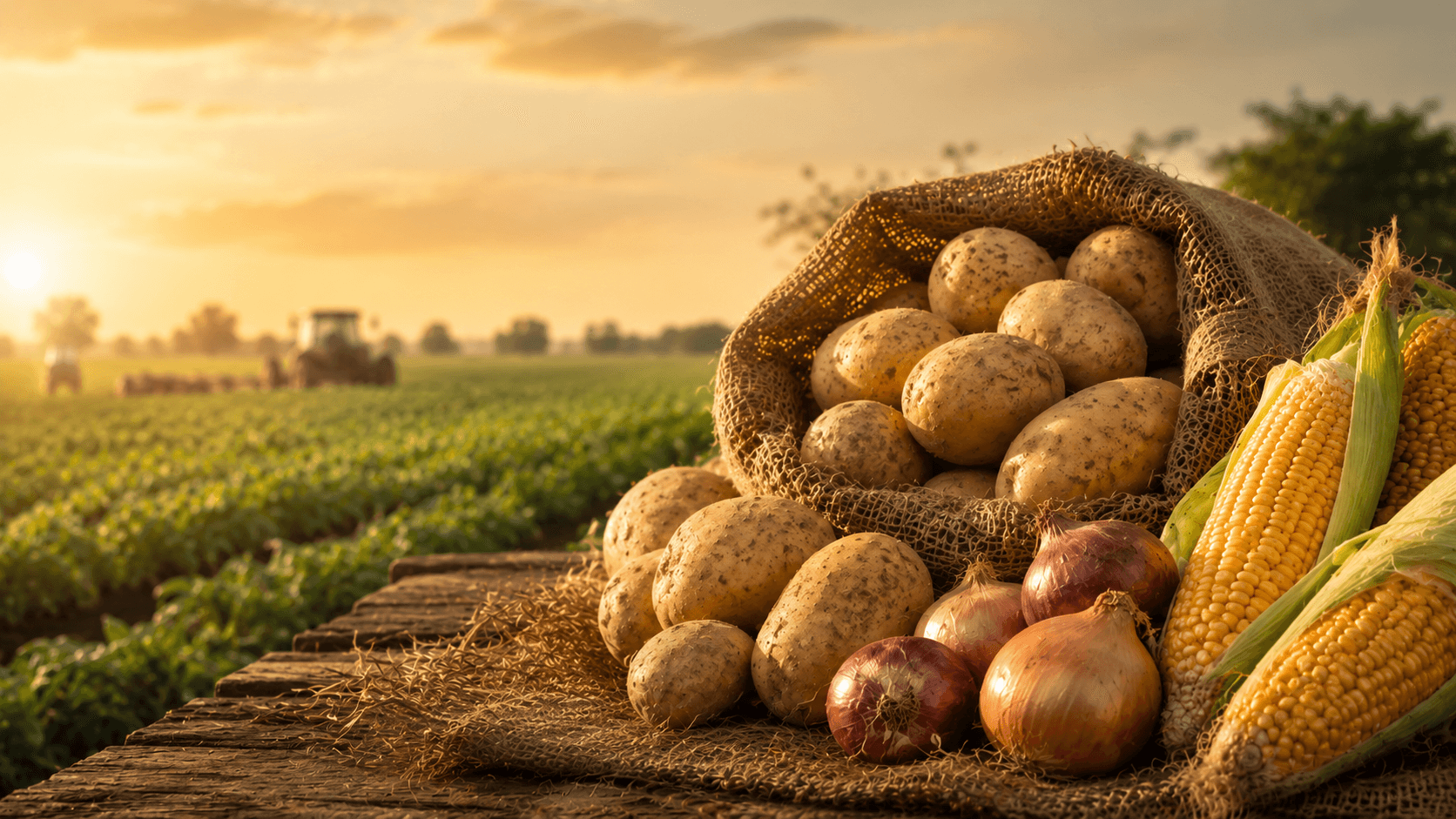 Potatoes, Onions
& Corn - Steady
Availability