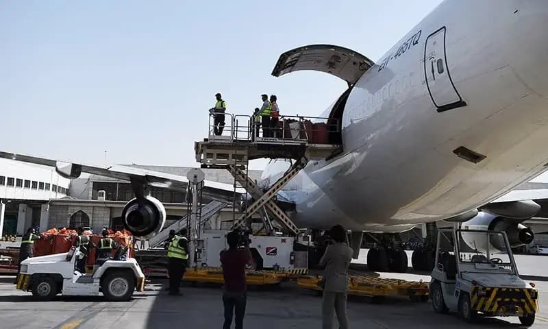 Express air cargo airplane